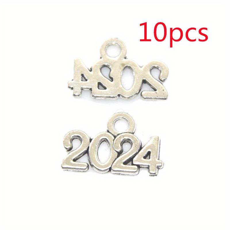 2024 Year Charms Alloy Year Pendant Graduation Charms - Temu