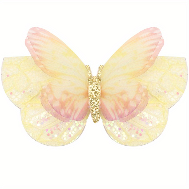 Bebé lazo pelo mini clips mariposa decoración horquillas color distribuido  ⭐