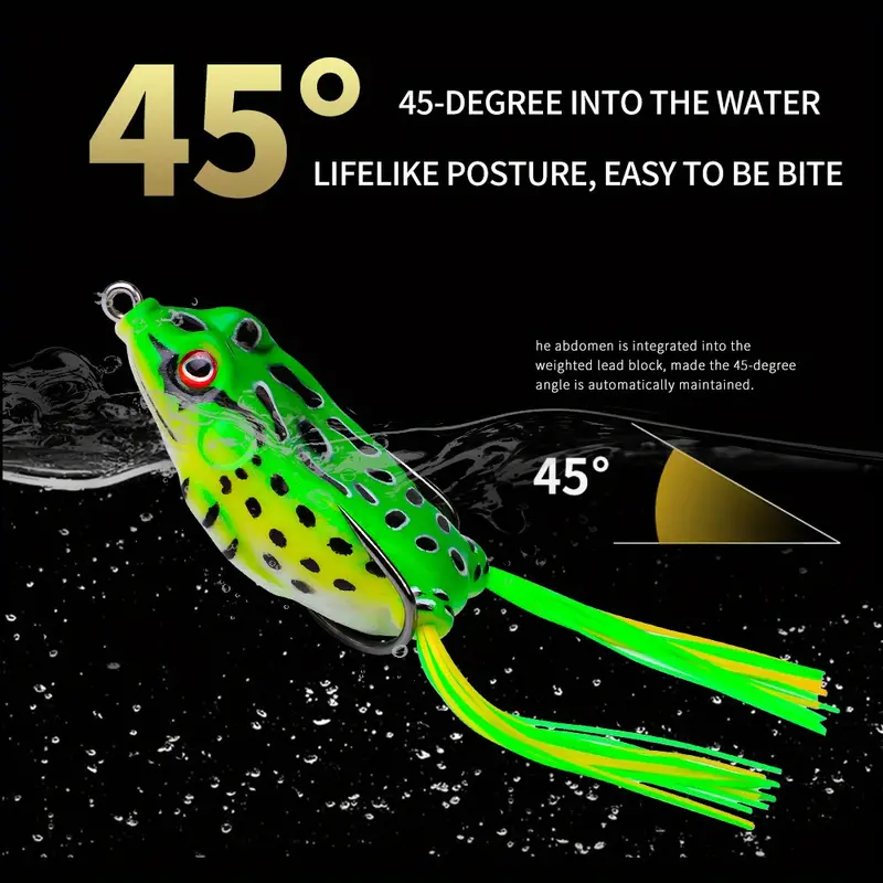 Highly Realistic Frog Fishing Lure Soft Durable Bait - Temu