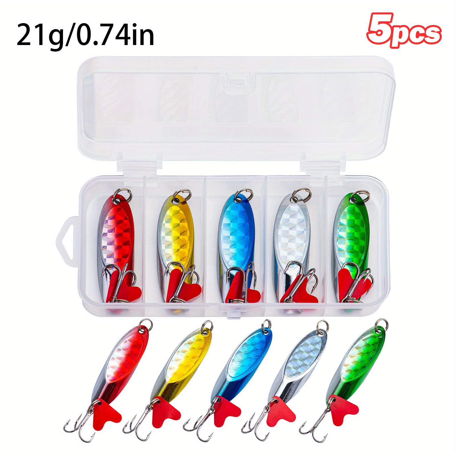 5pcs Cuillères de pêche Leurres de pêche Cuillère de coulée - Temu Belgium