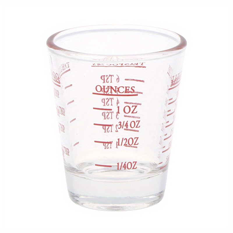 Glass Measuring Cup, Mini Measuring Cup With Ounce And Milliliter  Measurements, For Dry And Liquid Ingredient, Kitchen Gadgets, Kitchen  Stuff, Kitchen Accessories, Home Kitchen Items - Temu
