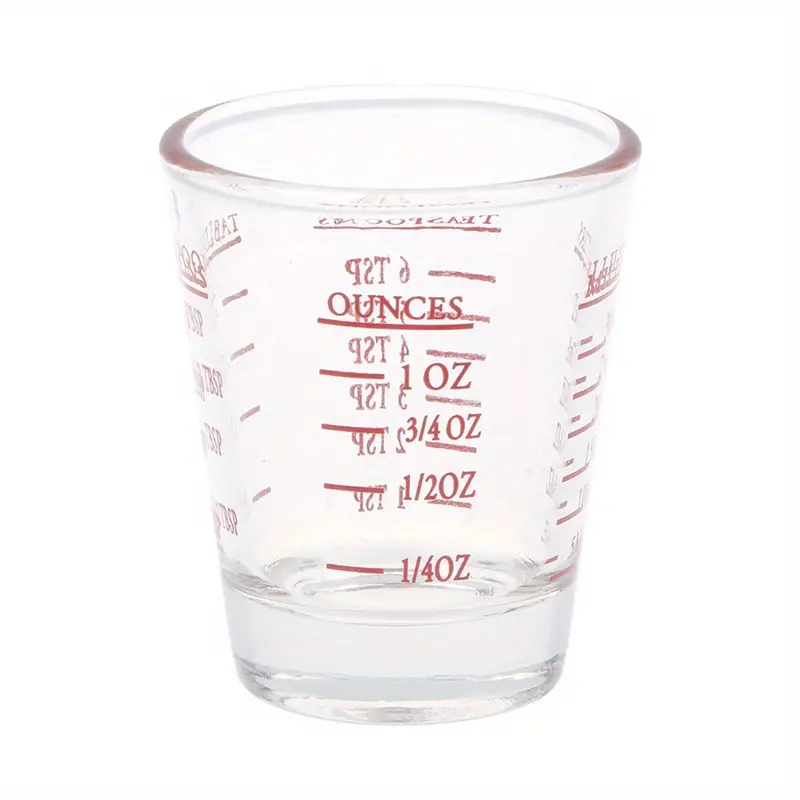 Glass Measuring Cup, Mini Measuring Cup With Ounce And Milliliter