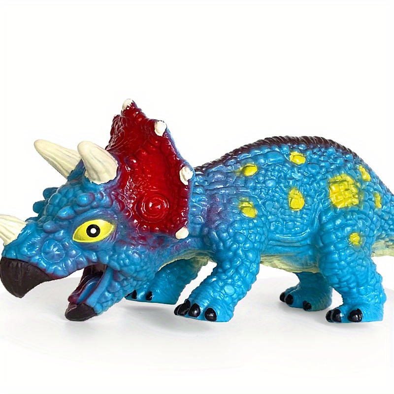  Tepsmigo Juguetes de dinosaurio suaves para niños de 3 a 5  años, juguetes de dinosaurio para niños pequeños – Paquete de 6 juguetes de  dinosaurio jurásico T-Rex Velociraptor Triceratops Juguetes de 