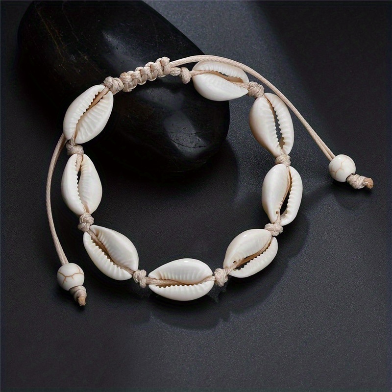 Bohemian Shell Conch Braided Bracelet for Men