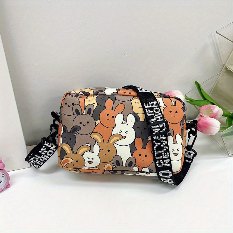 Kawaii Cartoon Bunny Pattern Bag Trendy Zipper Temu United