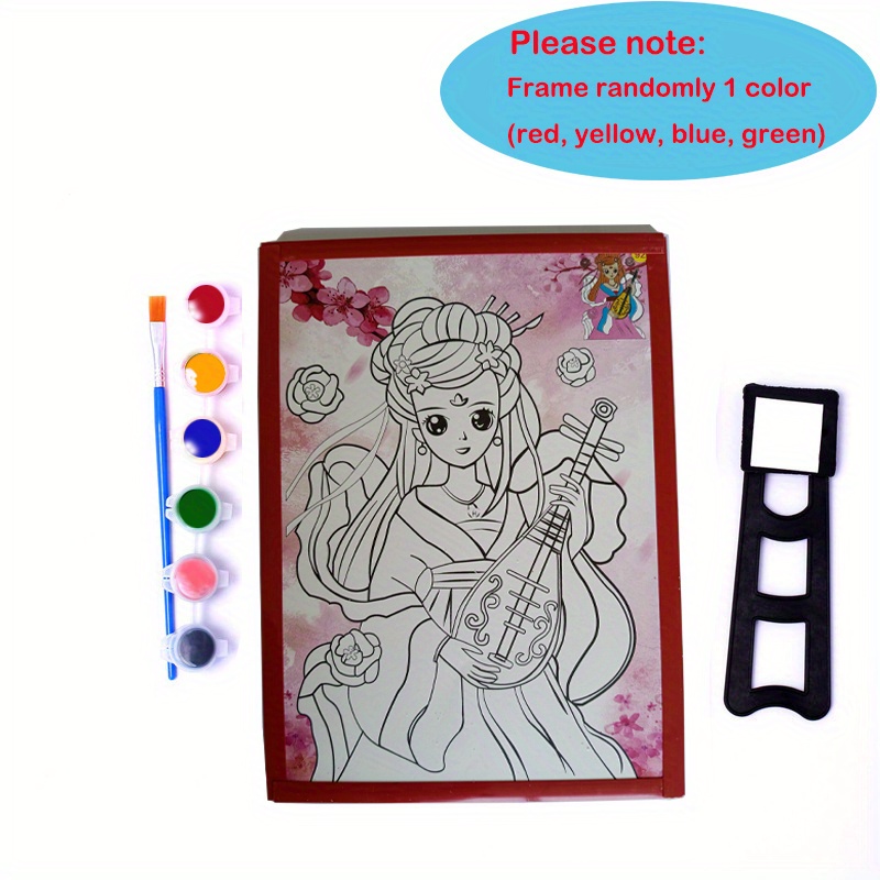 Diy Paint Board Kids Adult Beginner Coloring Painting Board - Temu
