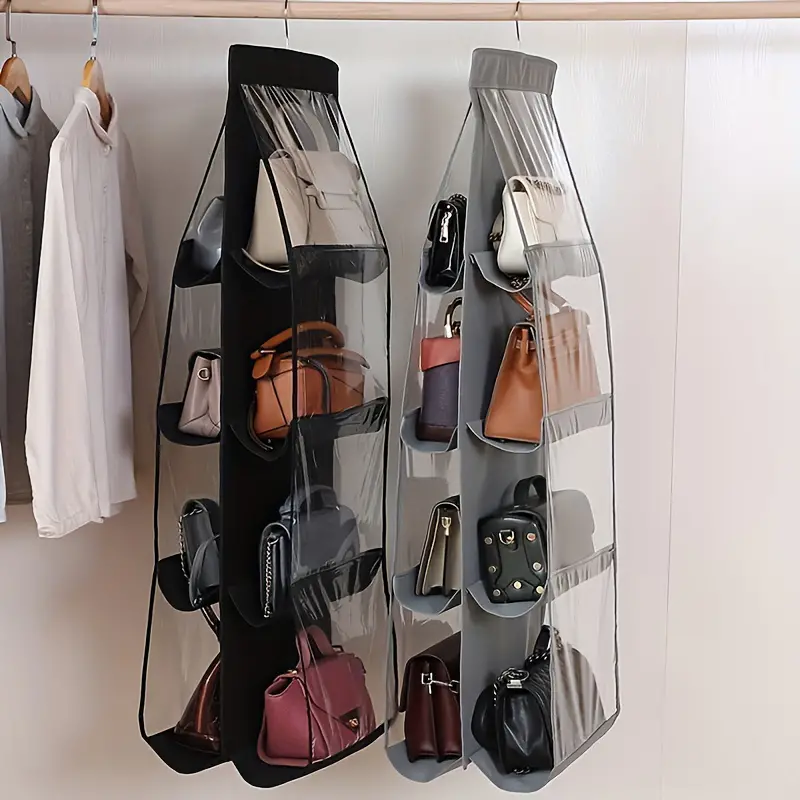 Maximize Your Closet Space With This 8 Pocket Hanging Purse - Temu