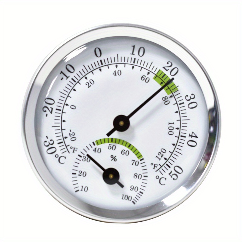 Outdoor Thermometer Thermometer Hygrometer Dial Wall Hanging High-precision  Temperature Humidity Gauge Tester For Room Greenhouse(1pc, White)