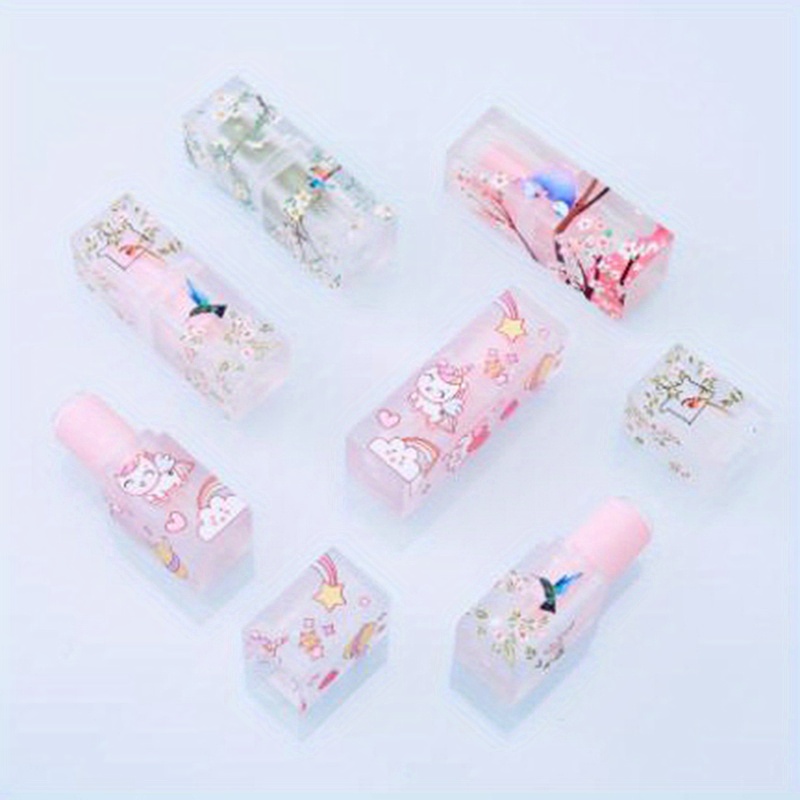 Cartoon Cute Empty Lipstick Tubes Refillable Lip Gloss Balm - Temu