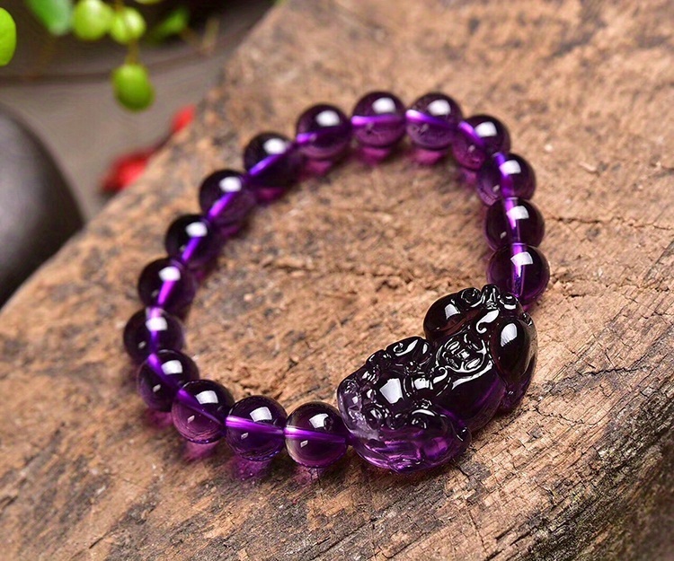 shui amethyst leather show bracelet amethyst Temu Oman
