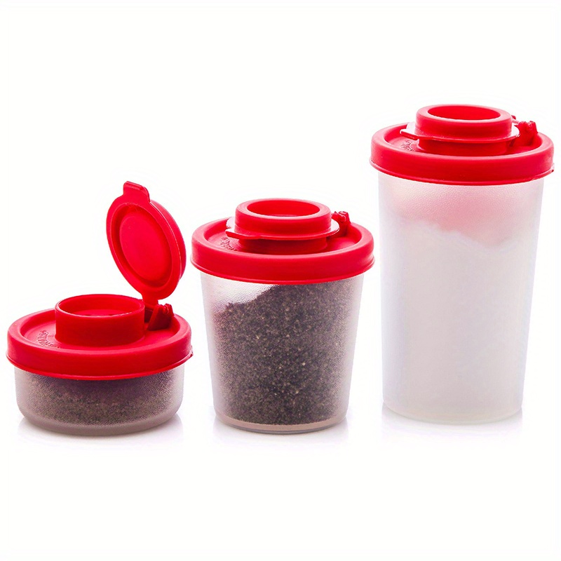 Tupperware Spice Shakers Set of 4 Large Red Seals