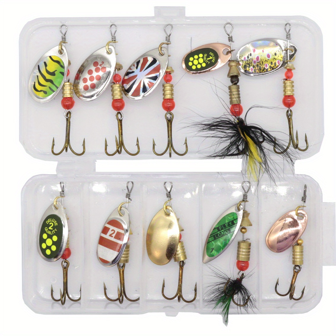 Elbfang Spinnerbaits Set 5 Stück - 9cm 16g Köder Für Raubfische