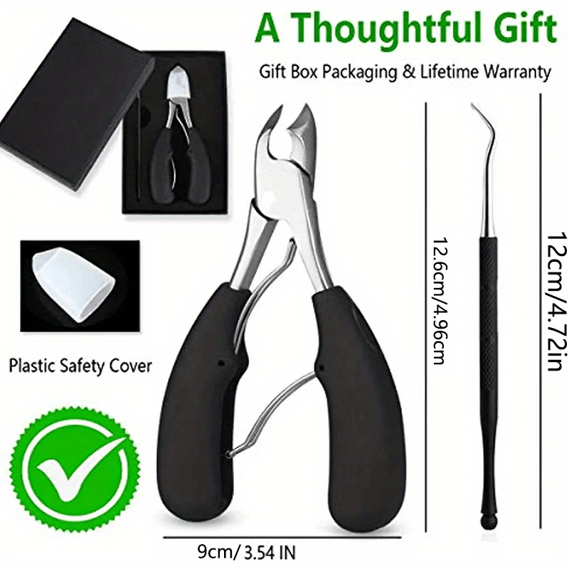 Professional Ingrown Thick Toe Nail Clippers Men Seniors Toe Podiatrist Tool Pedicure Toenail Cutters Nipper Precision Diabetic Clipper