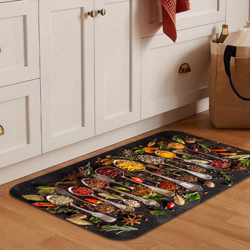 1  and cutlery patterned mat kitchen floor mat non slip kitchen floor rug kitchen rug kitchen   decor room decor details 1