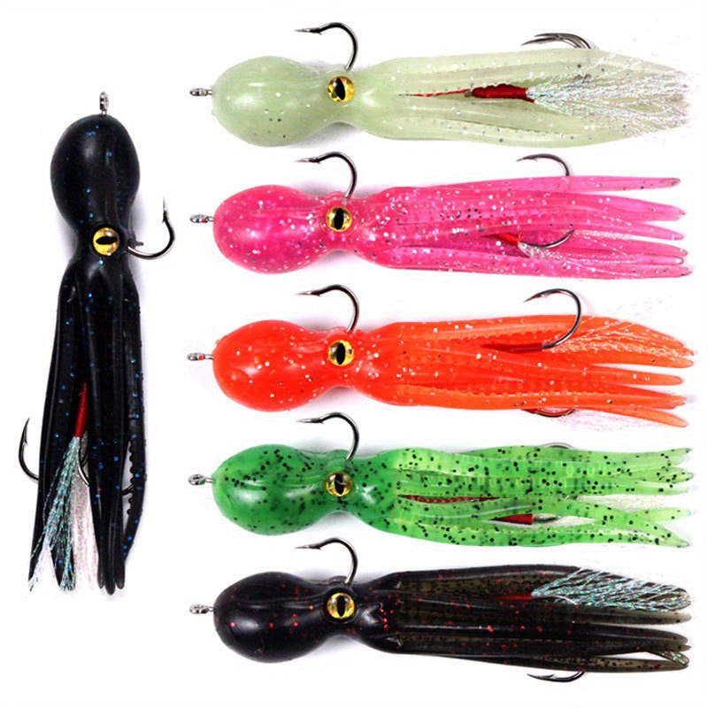 Saltwater Fishing Lure Squid Skirt Assist Hook Soft Silicone - Temu