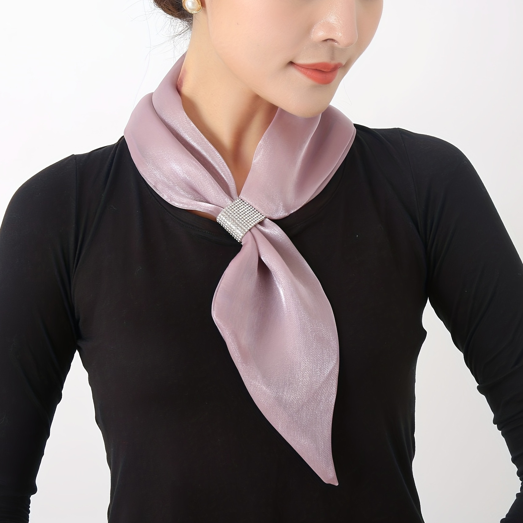 Sam Inc Female Fancy Solid Satin Triangle Scarves at Rs 899/piece in Mumbai