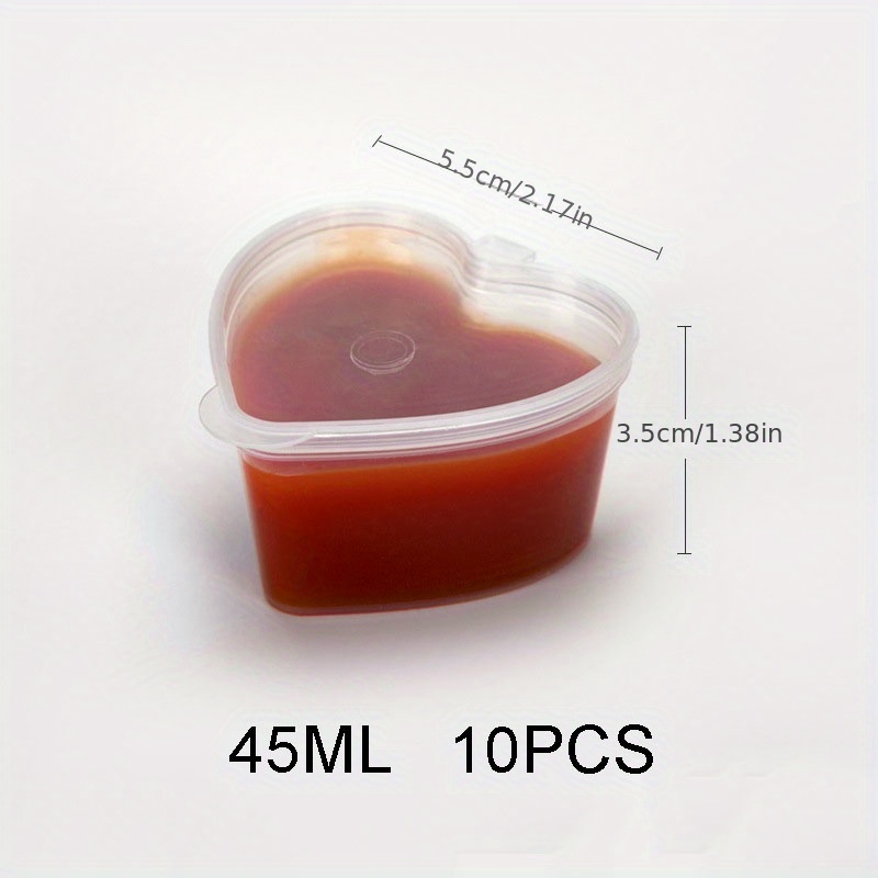 3,4 Oz (environ 100 Ml) 10/50/100pcs Tasses De Stockage De Condiments En  Plastique Transparent Jetables Sans Couvercle Anti-fissuration Pour  Restaurant, Étanches, Contenants De Sauce Adaptés Pour Échantillon,  Condiment Ou Conseils D'arrosage De