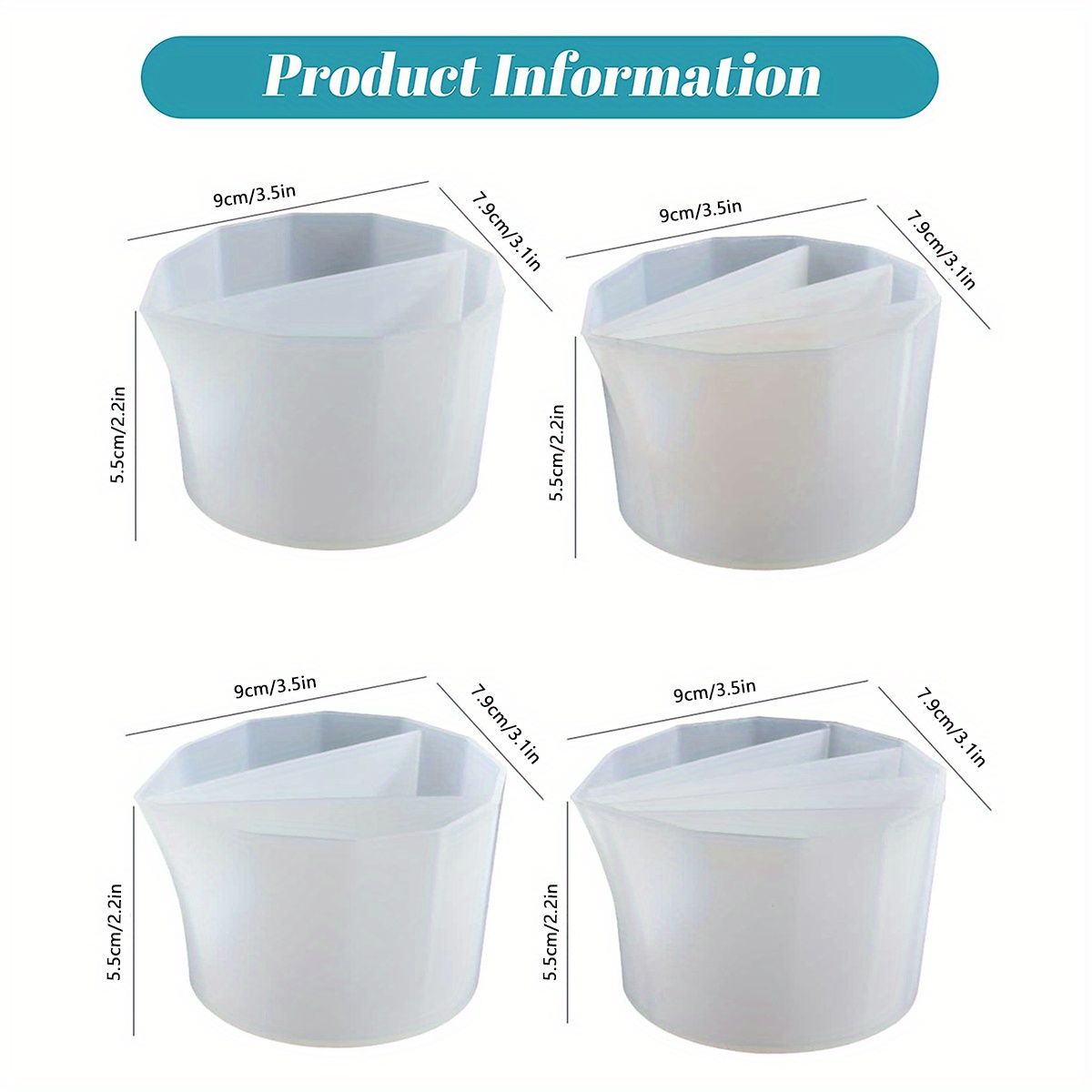 Silicone Split Cups Thicken rusable Resin Mixing Cups With 2 - Temu