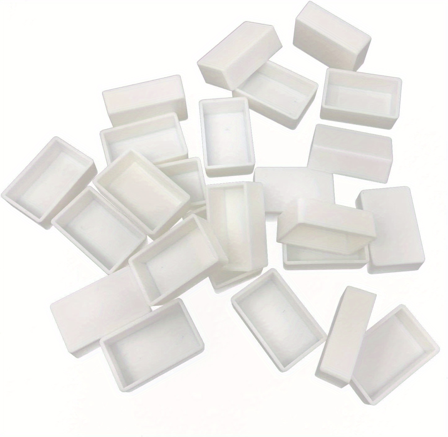 Bofanze 100 Leere Aquarellpfannen 3.6ml - Weiße Kunststoff-Näpfe Für DIY Wasserfarben