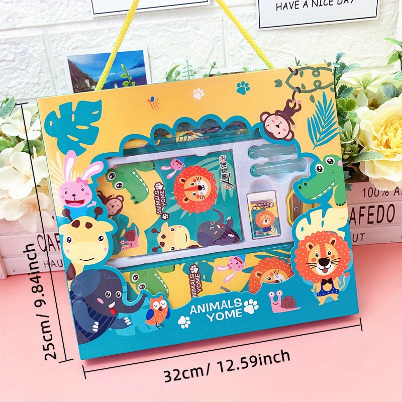 Adorable Animal themed Stationery Set Perfect For Students - Temu