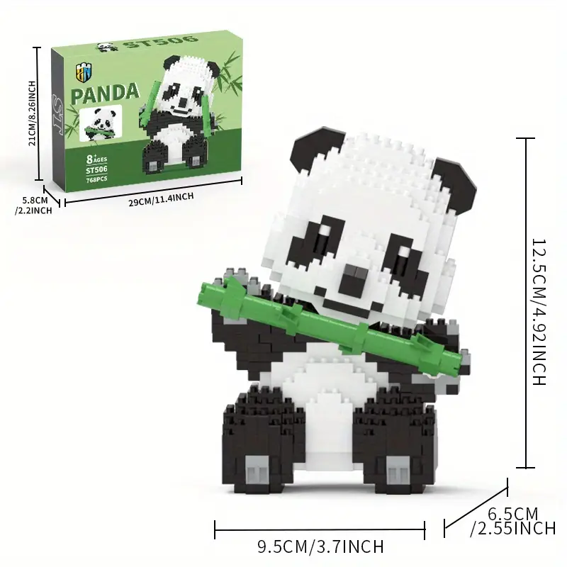 768pcs Chinese Panda Model Building Blocks Toys For Boys - Temu Australia