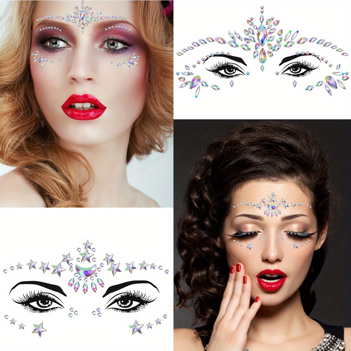 Eyenice Face Jewels And Body Glitter Face Gems Mermaid Face - Temu Australia