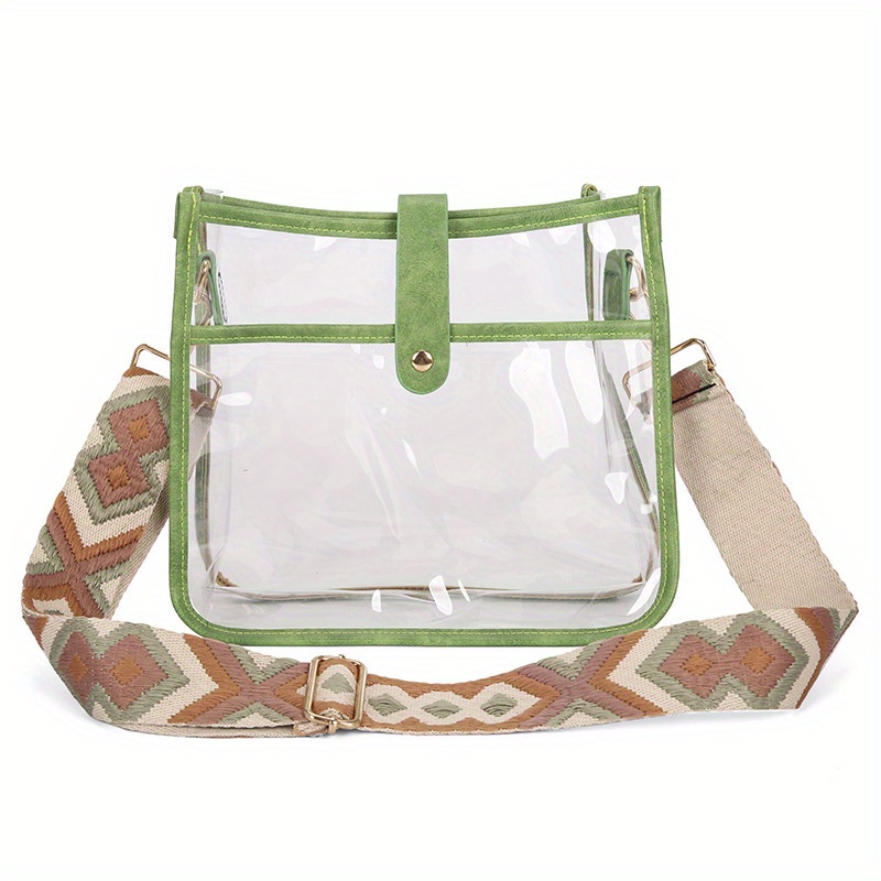 Women Stadium Approved Clear Crossbody Bag with Guitar Strap