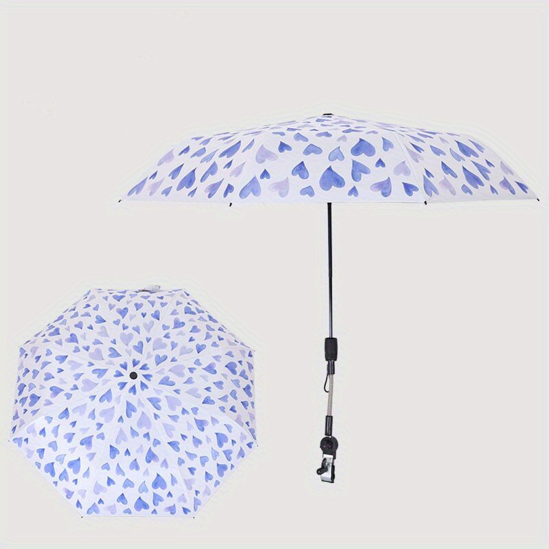 YL020 Faltbarer Sonnenschirm, schwarzer Kleber, Sonnenschutz,  Anti-Ultraviolett-Auto, spezieller umgekehrter Regenschirm (dunkelblau)