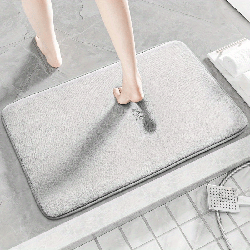 Deep Gray Bath Mat Modern Bathroom Rug Indoor Carpet Non - Temu