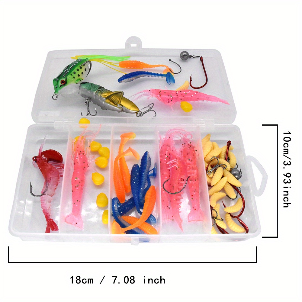 Lsgtt Fishing Lure Tackle Bait Kit Set For Freshwater - Temu