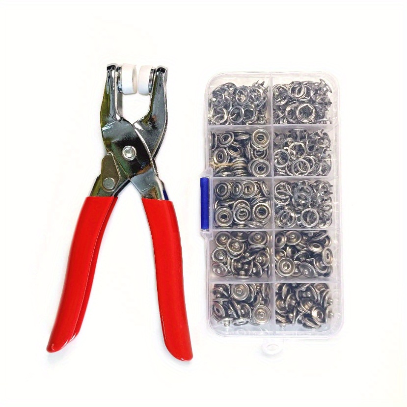 50 Sets, Snap Button Kit With Hand Pressure Pliers & 50pcs Snaps & 1 Clear  Box, Metal Snaps For Sewing, Sewing Snaps For DIY Crafts Clothes Hats Bags