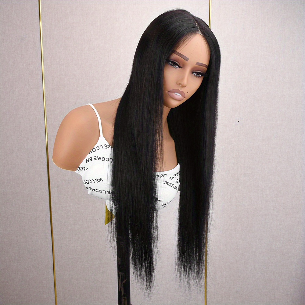 Straight Wear Go Wigs Glueless 4x4 Hd Closure Wigs Human Temu Canada