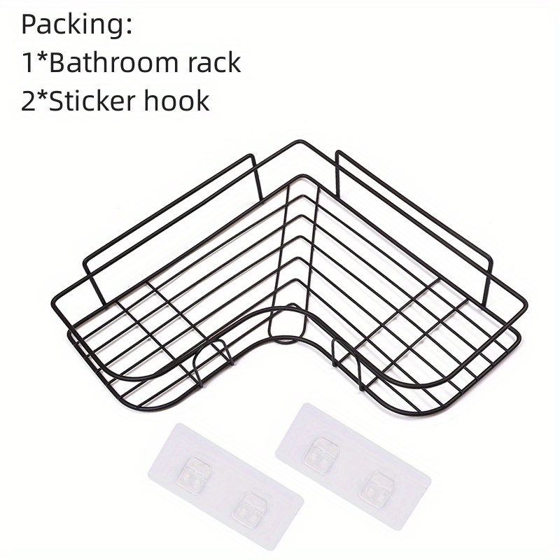 2pcs Metal Shelf Triangle Storage Organizer Rack