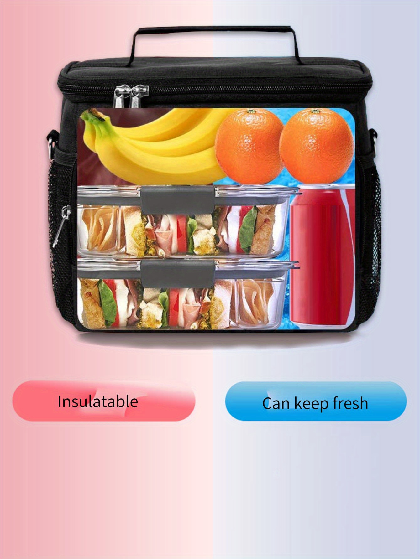 Reusable Insulated Lunch Box For Women & Men - Leakproof, Adjustable,  Freezable & Perfect For Office, School, Picnic & Beach! - Temu