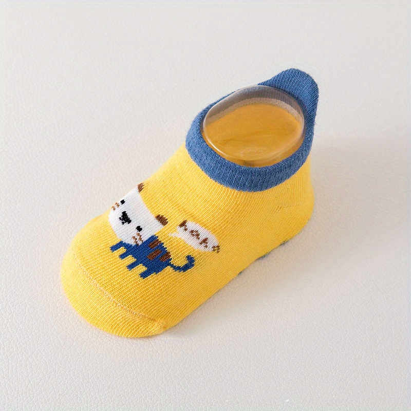 1 Paires Bébé Filles Coton Mélange Sangle Colle Chaussettes De Sol  Antidérapantes Chaussures De Marche Enfants Tout-petits Mignon Dessin Animé  Motif Animal Bateau Chaussettes - Temu France