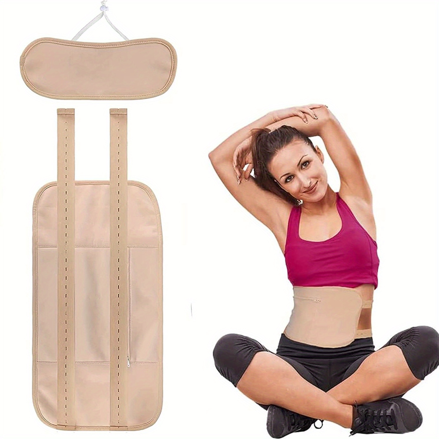  Saluaqui Reusable Castor Oil Pack Elastic Strap, Reduce  Stress, Improve Sleep with Compression Wrap, for Liver Detoxification, Lymphatic  Drainage : Health & Household
