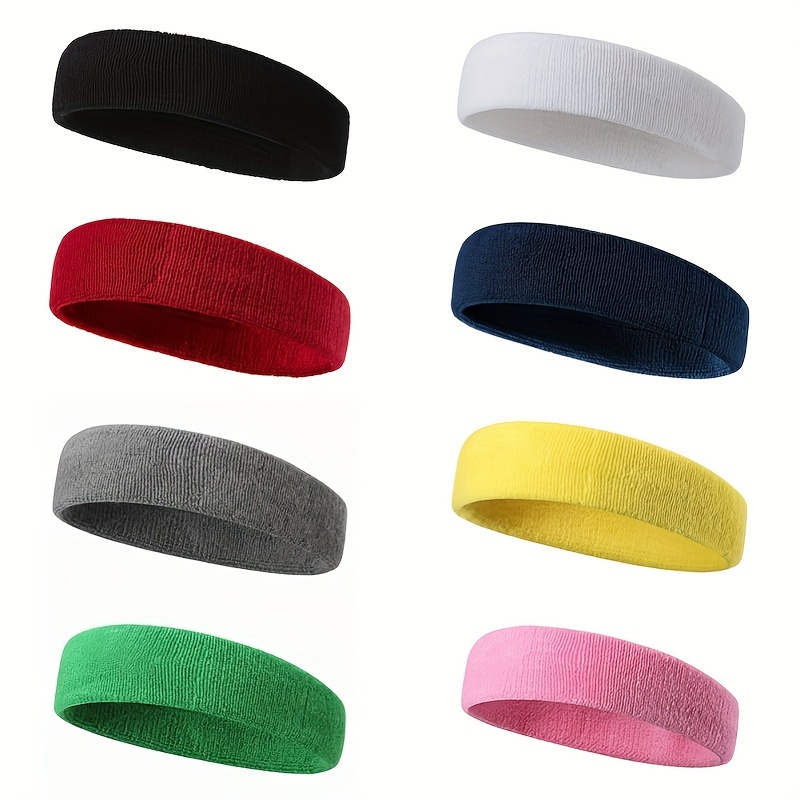 Unique Bargains Wrist Sweat bands Wristbands for Sport Absorbing Cotton  Terry Cloth 3.15 Gray 1 Pair