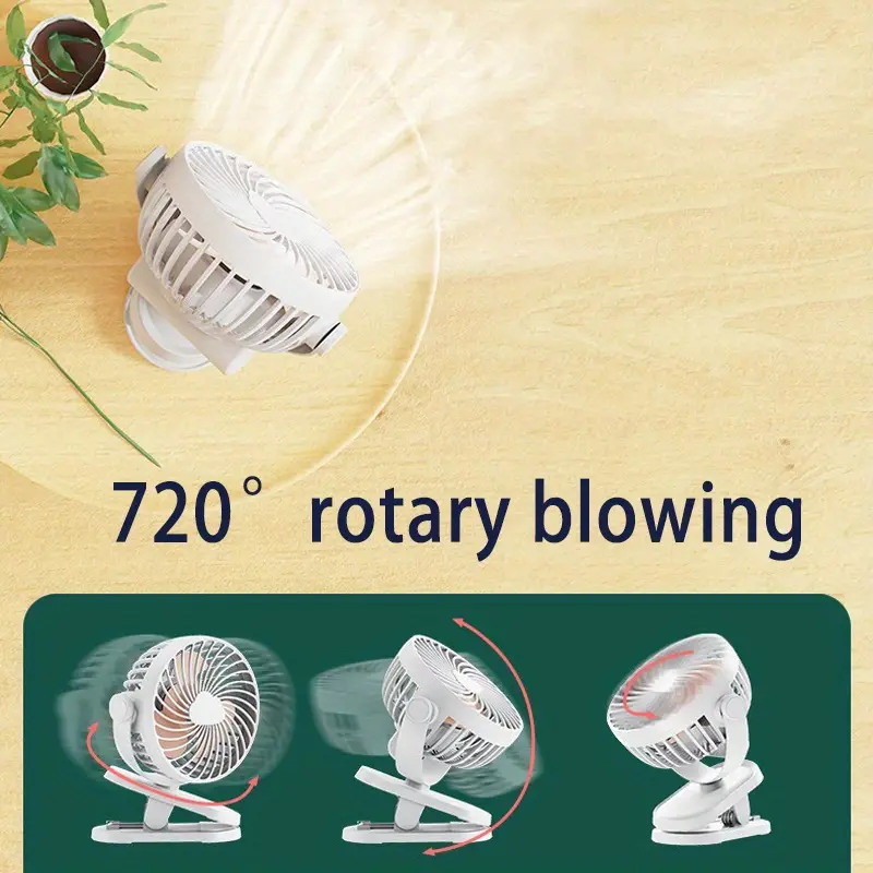 2023 New Fan For Bedroom Large Mini Portable with Four Speed Night Light And Power Bank Function hanging clip on desktop Three Modes Of Use Usb Charging One Charge 12 Hours Of Use Brushless Silent Motor Durable For Ten Years Quiet As Low As 30dB Four speed Wind Adjustment 720 Degrees Rotating Blower Home kitchen bathroom bedroom balcony office business tent class dormitory library bookstore cinema travel outdoor camping Must boy girl boyfriend girlfriend couple husband wife Favorite details 5