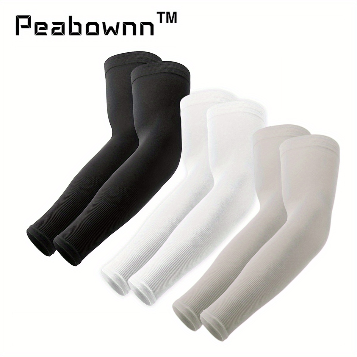 Arm Sleeves (2 Sleeves) - White, CompressionZ