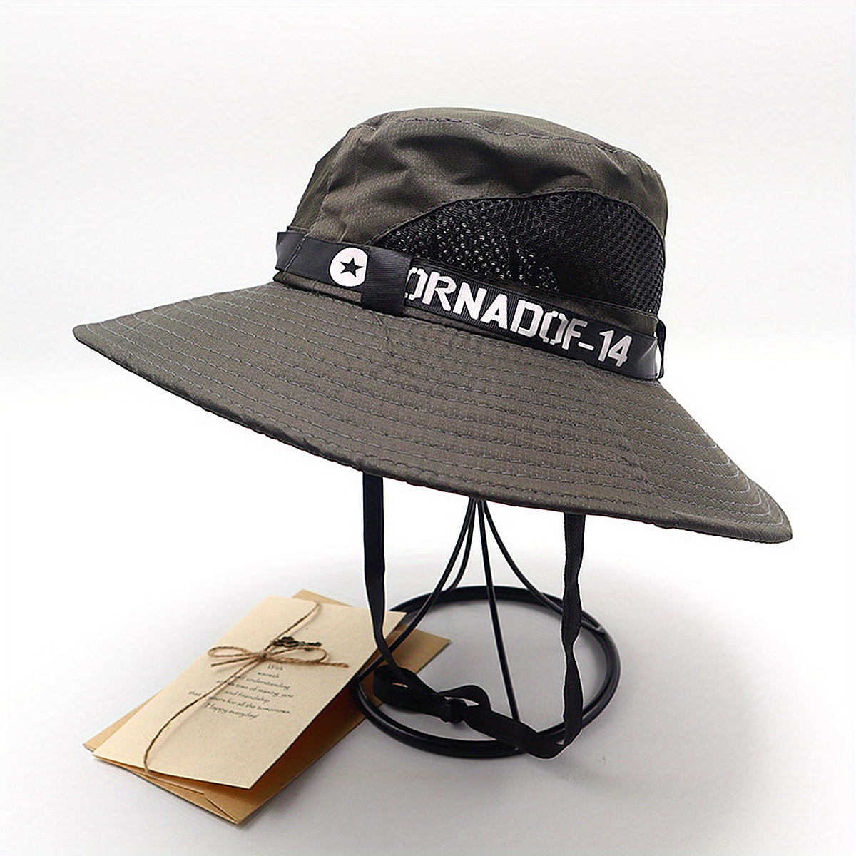 Men Letter Graphic Bucket Hat