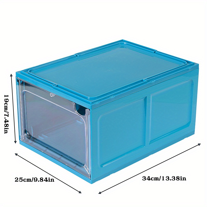 Clear Stackable Plastic Storage Bins With Magnetic - Temu
