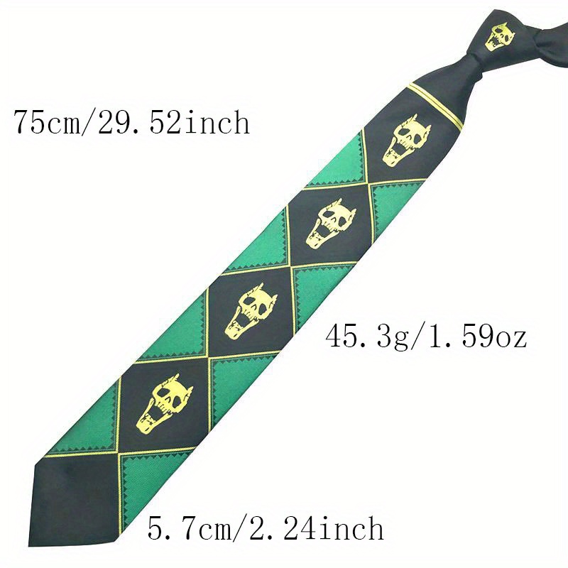 аниме джоджо галстук-бабочка череп голова фиолетовый черный зеленый галстук мужской ручной работы галстук для подарков детали 0