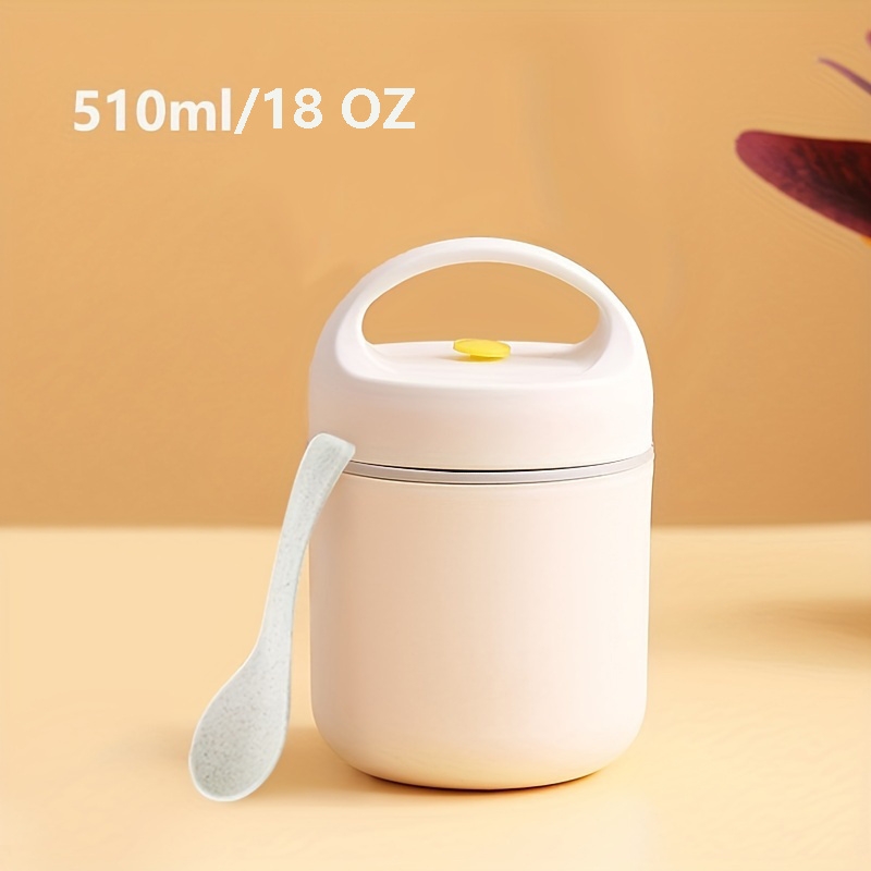 Wiueurtly Leftover Pizza Storage Container Mini Insulation Bucket Small  Lunch Box Office Worker With Soup Cup Portable Breakfast Cup Sealed  Porridge Cup With Lid 