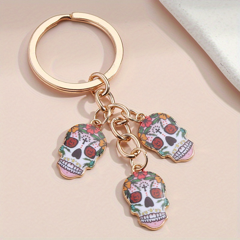 Rhinestone Owl Pattern Keychain Enamel Patined Key Ring - Temu Netherlands