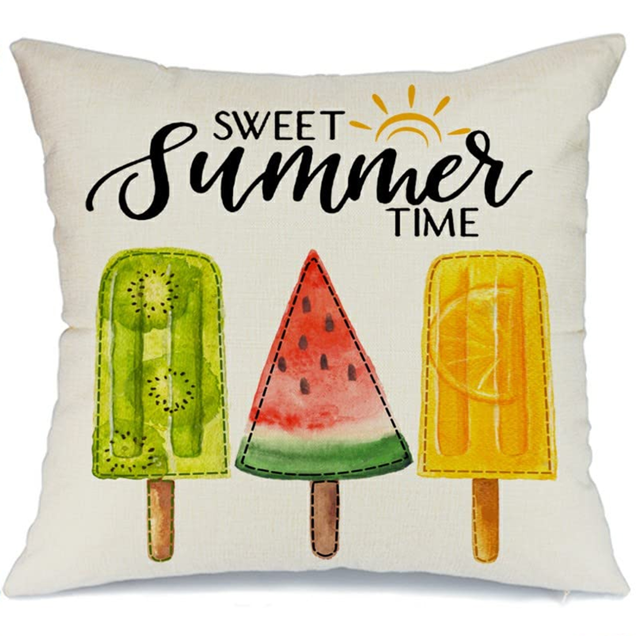 Summer Pillow Covers, Gnomes Popsicle Ice Cream Hello Sweet Summer Vibes  Print Pillowcases, Throw Pillow Covers For Sofa Bedroom Office Couch  Farmhouse Home Decor, No Pillow Insert, - Temu