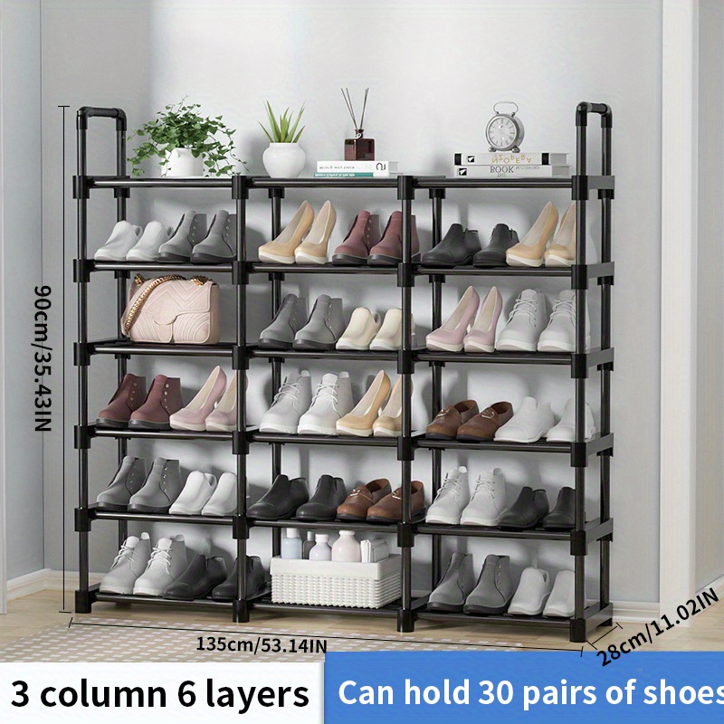 Zapatero de varias capas para zapatos, estante de almacenamiento  multifuncional, estante de almacenamiento independiente, zapatero simple  para ahorrar