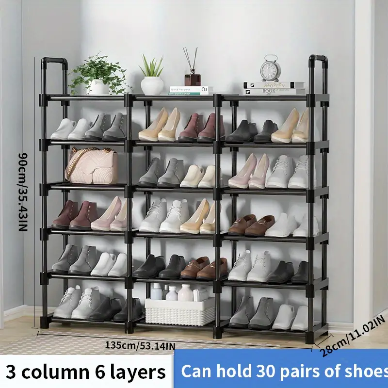 Stackable Shoe Rack - Free Standing, Multi-layer Storage For Entryway,  Closet, Garage, Bedroom, And Coat Room - Easy Assembly And Organization -  Temu