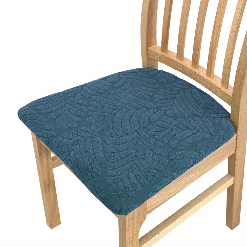 Stylish Large Leaf Pattern Stretch Chair Cushion Cover For Home