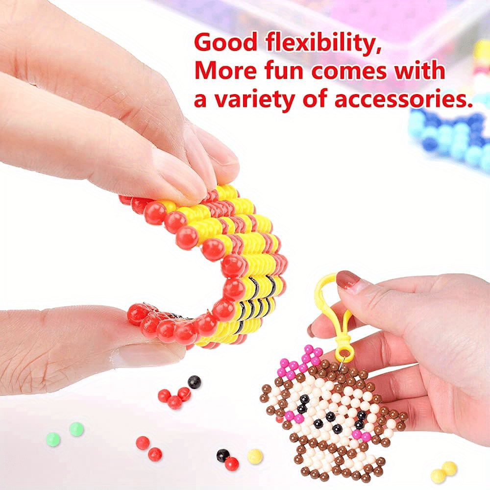 Buy Water Fuse Beads Kit 30 Colors 3600 Beads, Creative Beads Toy DIY Magic  Water Sticky Beads Complete Set for Children Beginners Online at  desertcartINDIA