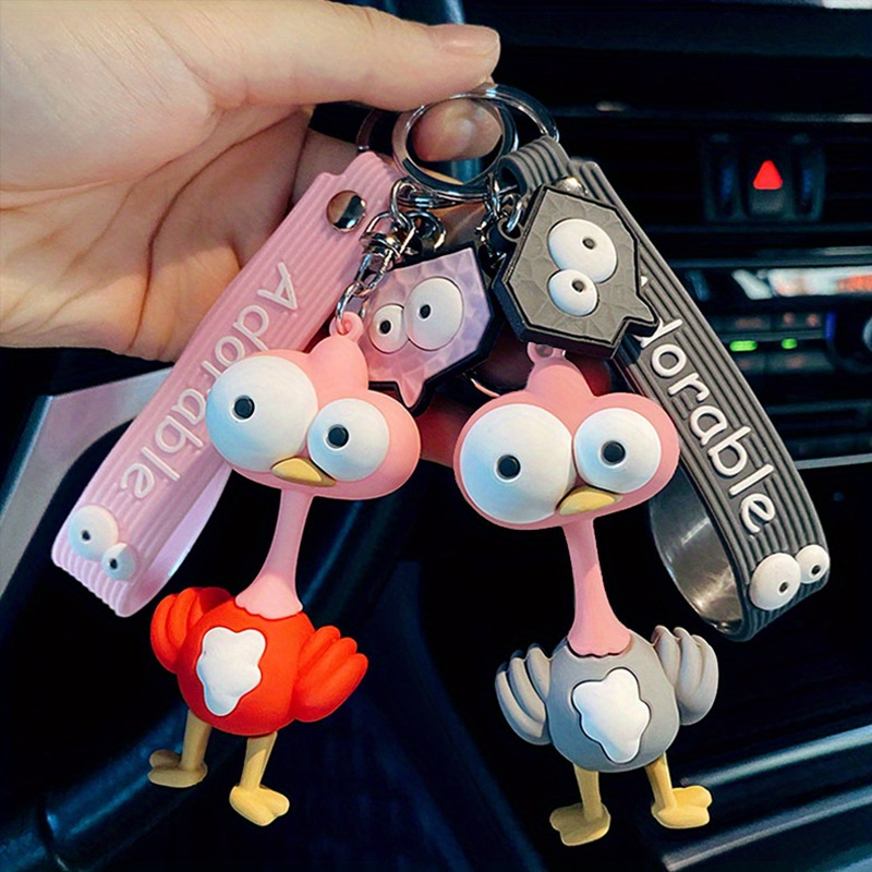 Cute Animal Key Ring Car Key Chain Rubber Backpack Bag Temu Netherlands